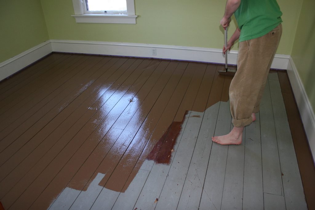 Wood Floor Painting How To Build A House, Wooden Floor Paint Colors