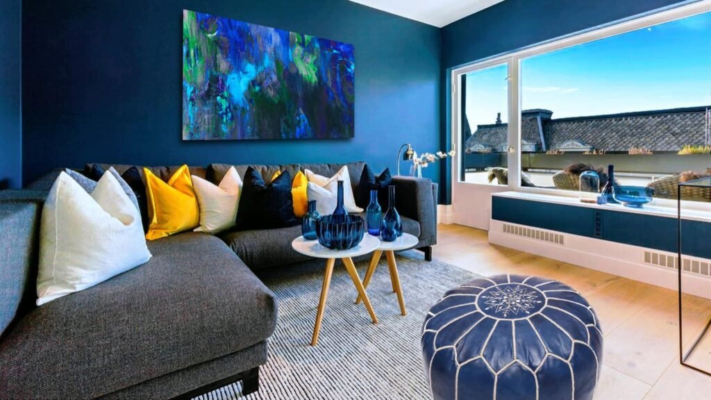 Cool Color Palette - Shades of Blue in Interior Design