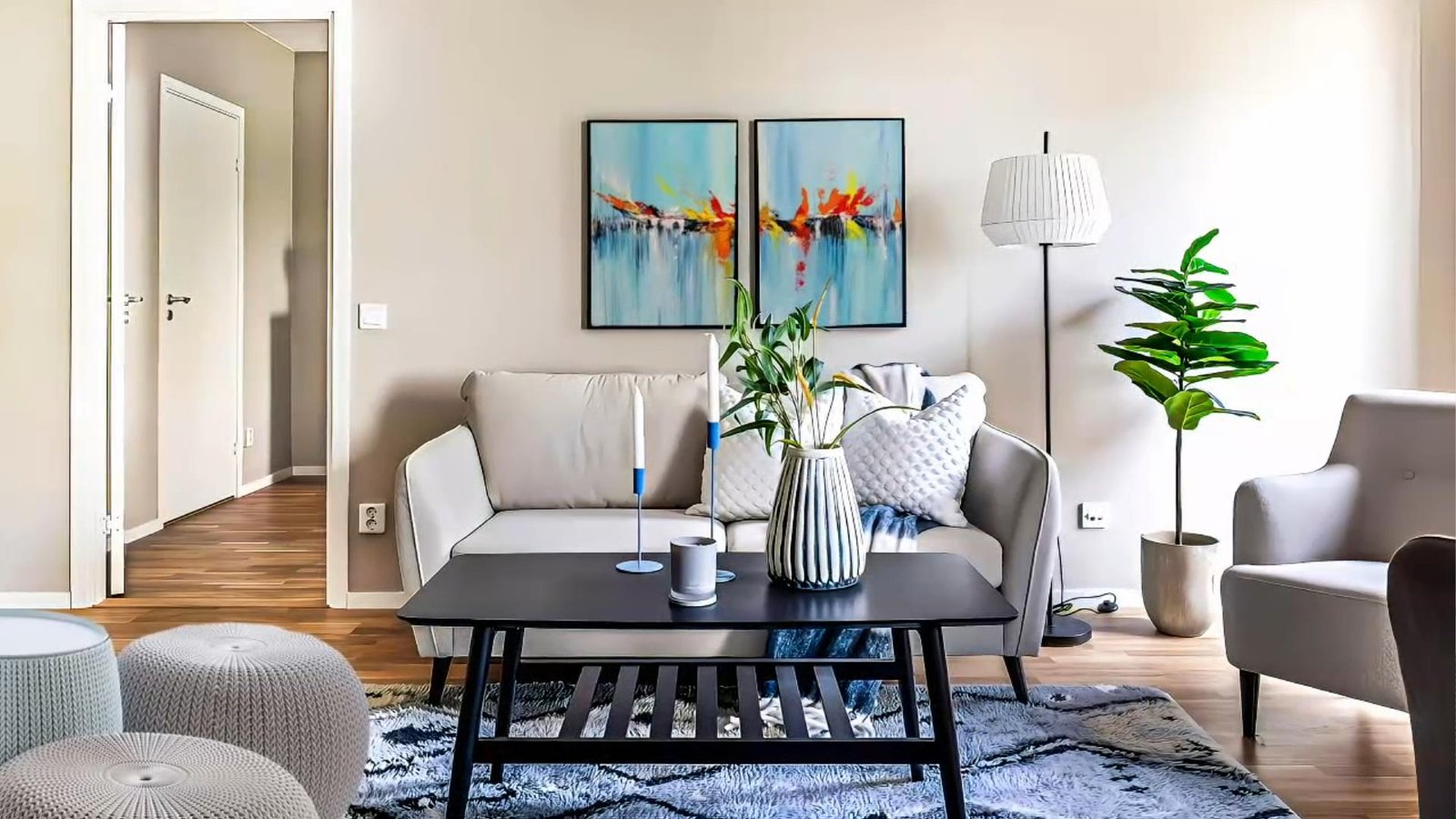 View of Beautiful SCANDINAVIAN STYLE APARTMENT Design Ideas, #2